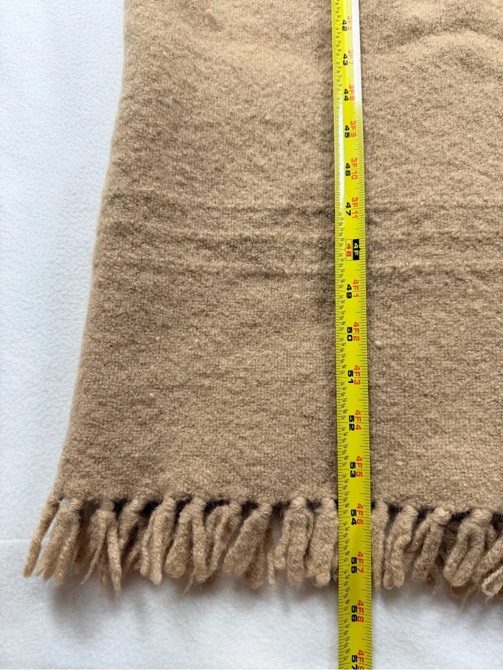 The Three Weavers Handwoven Fringe Throw Blanket 100% Virgin Wool Size 55